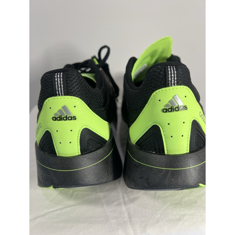 adidas Adizero Aruku Mens 12 Black Gray Neon Green Swirlfoam Sneakers NWT - Picture 9 of 11